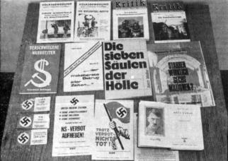 Elbe-Jeetzel-Zeitung: „Aus der Flut von NS-Propaganda-Material präsentierte die Staatsanwaltschaft gestern diese Auswahl“