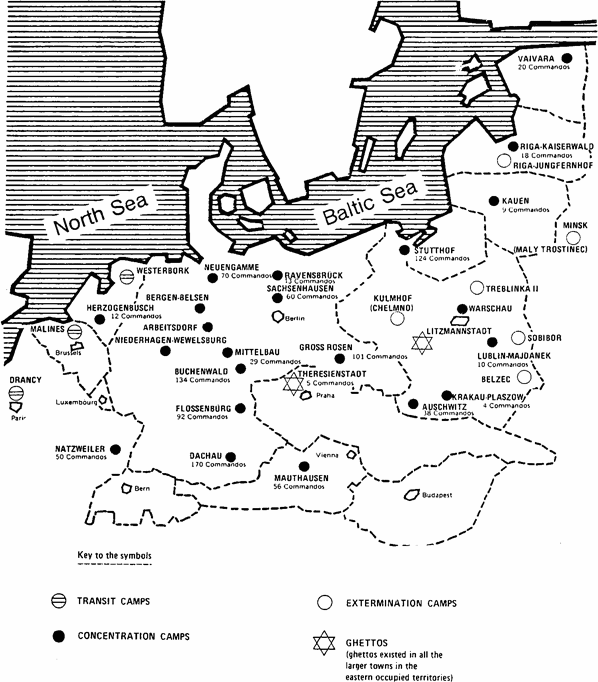 Konzentrations- und Vernichtungslager nach dem IKRK in Genf