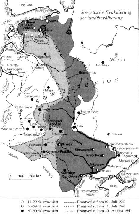 Sowjetische Evakuierung der Zivilbev�lkerung 1941 (81 KB)