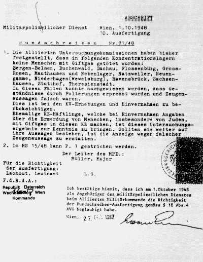 Lachout-Dokument oder auch M�ller-Dokument (45 KB)