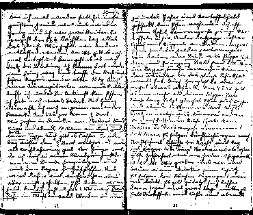 Zwei Seiten aus dem Lagertagebuch von Paul Plachta
