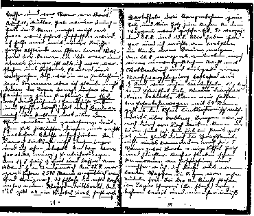 Zwei Seiten aus dem Lagertagebuch von Paul Plachta